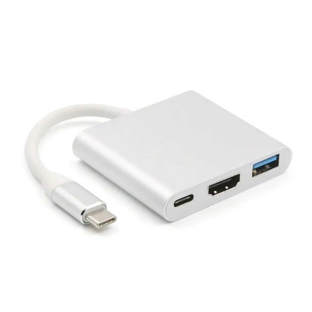 Адаптер type-C на HDMI для консоли nintendo Switch на ТВ Видео Цифровой 4K hd-конвертер Замена док-станция для samsung XiaomiHuawei - Цвет: Белый