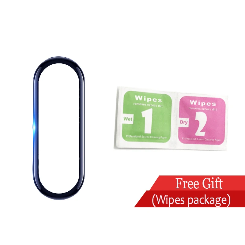 1pcs 3D пленка для Xiaomi mi Band 4, защитная пленка для экрана, Взрывозащищенная, на весь экран, мягкая пленка для mi Band 4, браслет, пленка, аксессуары - Цвет: 1pcs