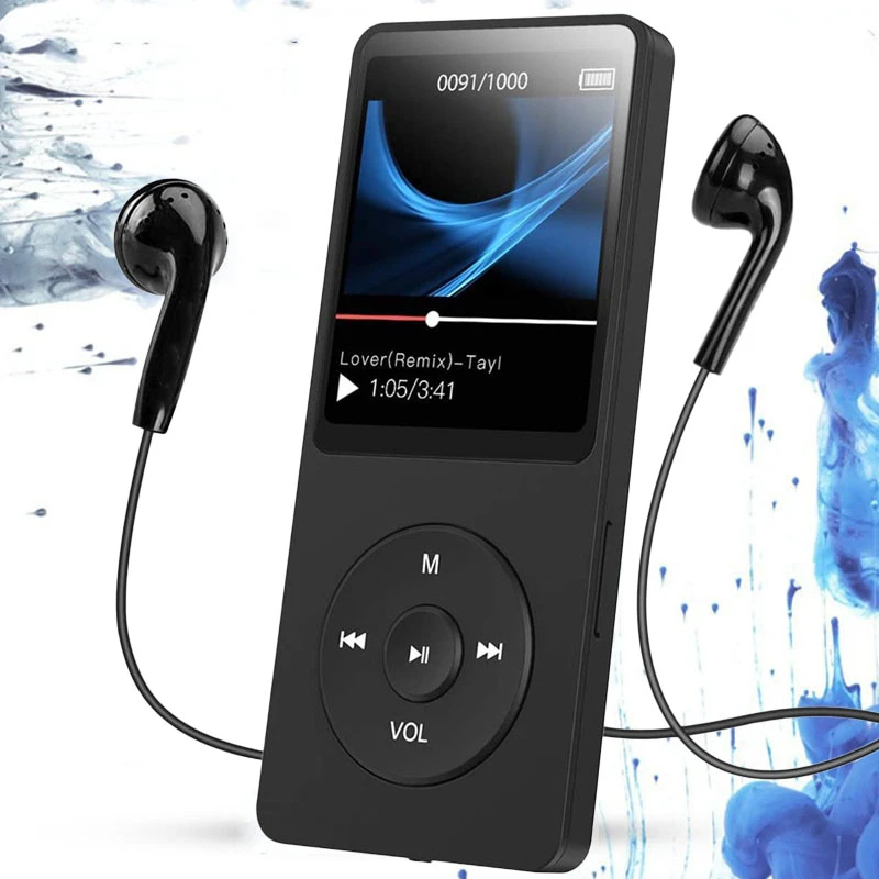 spotify mp3 player 16G Hi-Fi Bluetooth MP3 Player Portable FM Radio Mini LoudSpeaker with 1.8 Inch Screen Support TF Card Video E-book Recording microsoft zune