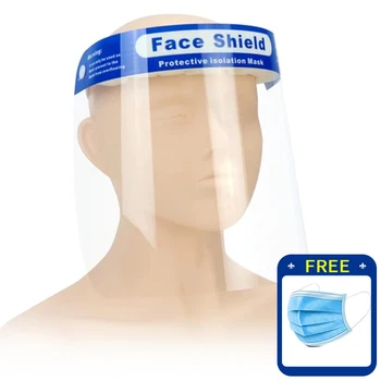 

5pcs Face Shield Adjustable Protective Anti Droplet Dust-proof Full Face Cover Mask Visor Shield