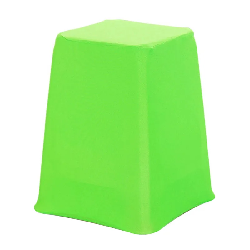 Fluorescent green Новые эластичные чехлы на стулья, твердые чехлы на стулья, защита для домашнего стула, европейские чехлы для сидений, домашний текстиль для пластиковых стульев - Цвет: Fluorescent green