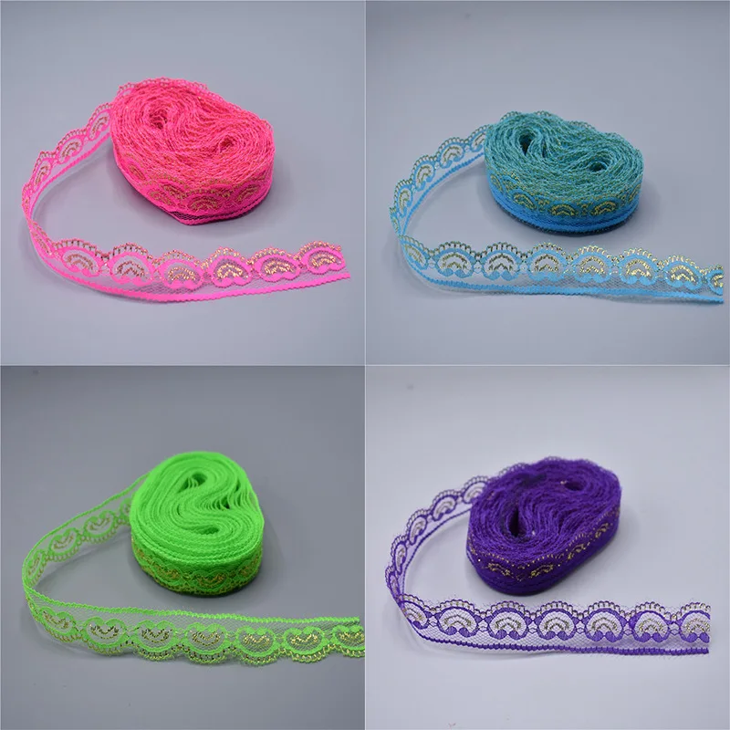 

5 метров/2,5 см цветная вышивка кружева «сделай сам» Аксессуары для нижнего белья ручной работы аксессуары для одежды кружевная лента