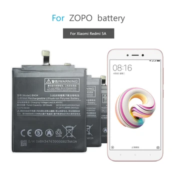 

BN34 Mobile Phone Battery for XIAOMI Redmi 5A Replacement Battery BN34 2910mAh