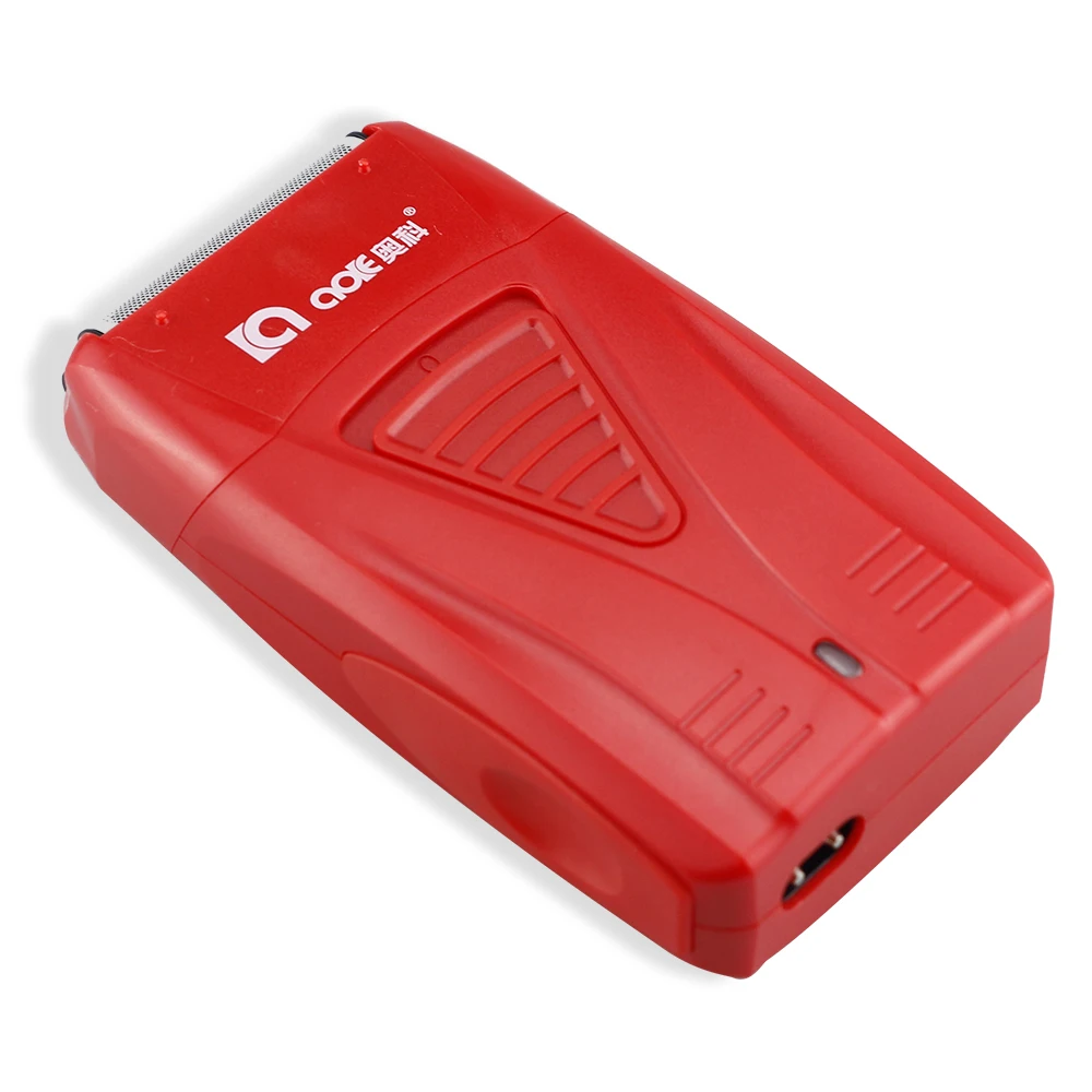 Red Shaver Мужская электробритва, машинка для бороды, перезаряжаемая Парикмахерская, инструменты для резки волос, чистящая бритва, инструмент для укладки, электробритва - Цвет: Red Shaver