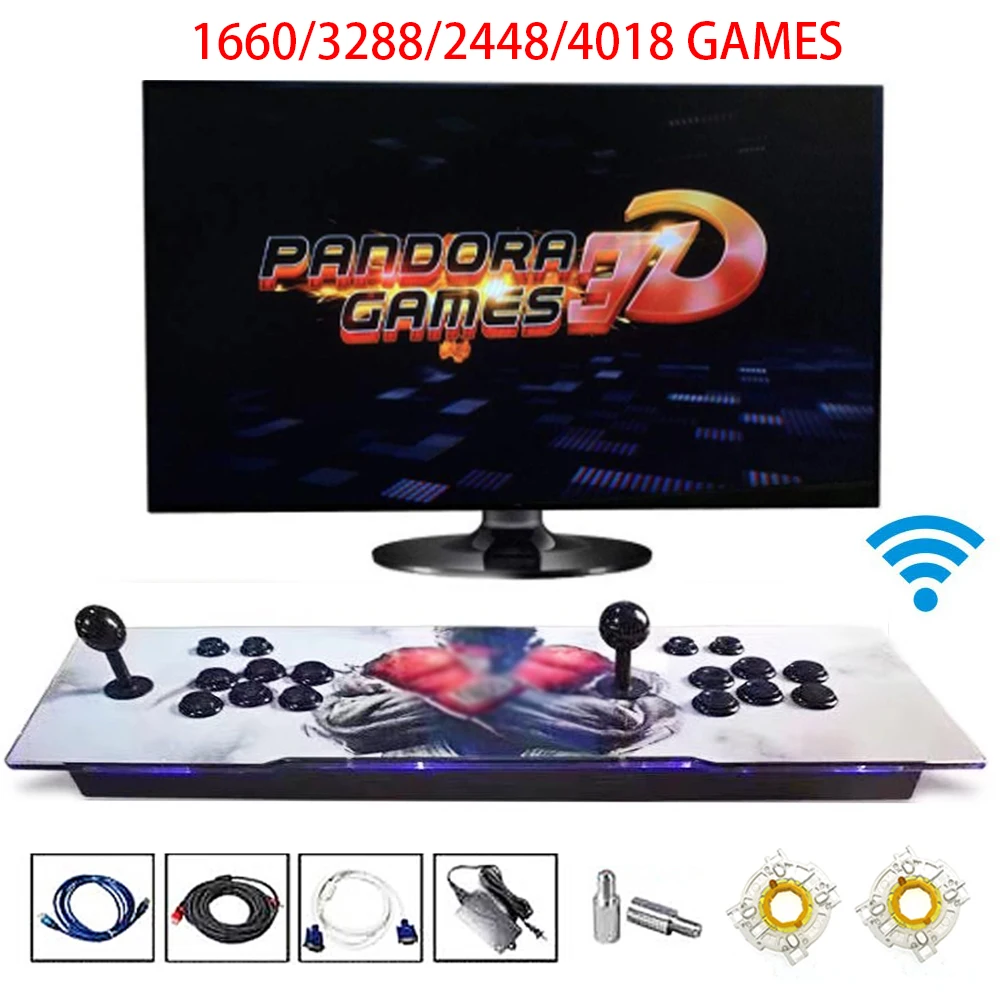 Retro Games Arcade Console Pandora 3D BOX Game Board 1660 3303 3288 2448 4018 In 1 Multigames 