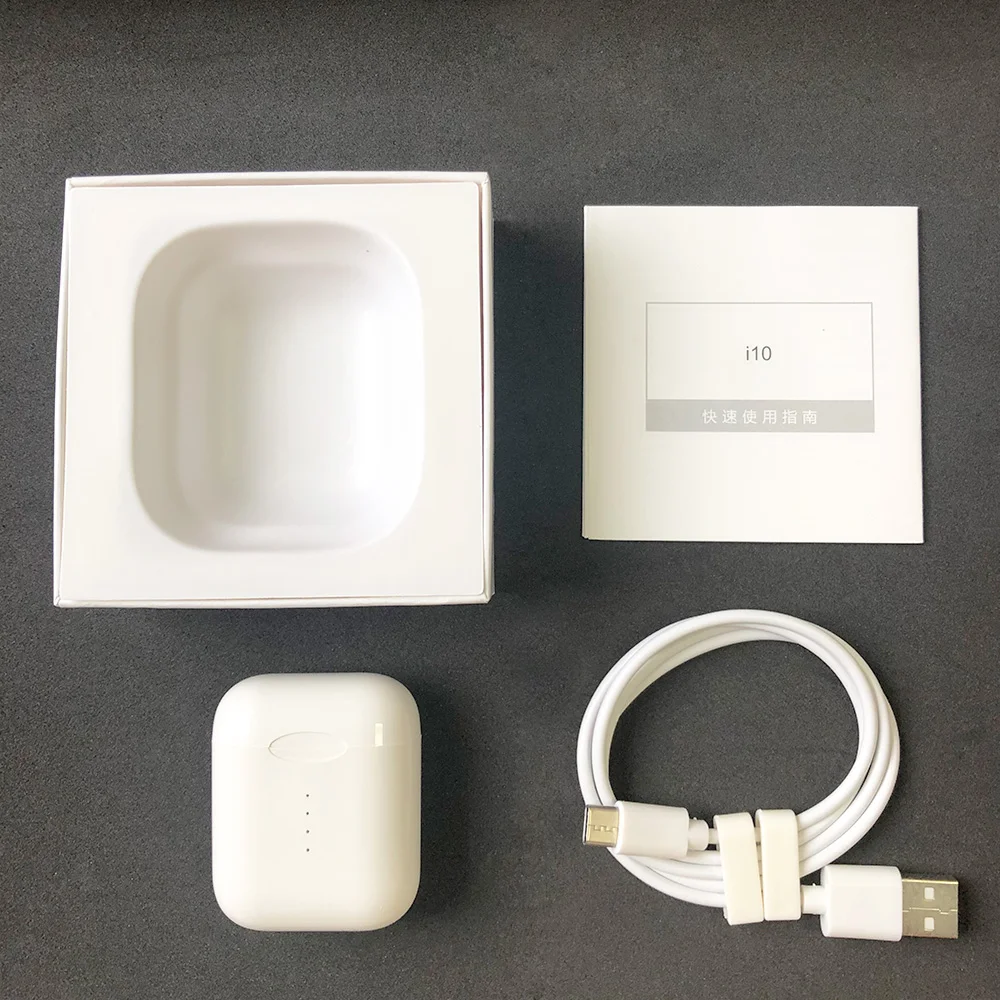 Оригинальные наушники i10 TWS Bluetooth 5,0 с сенсорным управлением, беспроводные наушники для зарядки, бинауральные наушники для вызова, PK i30 i80 i100 tws