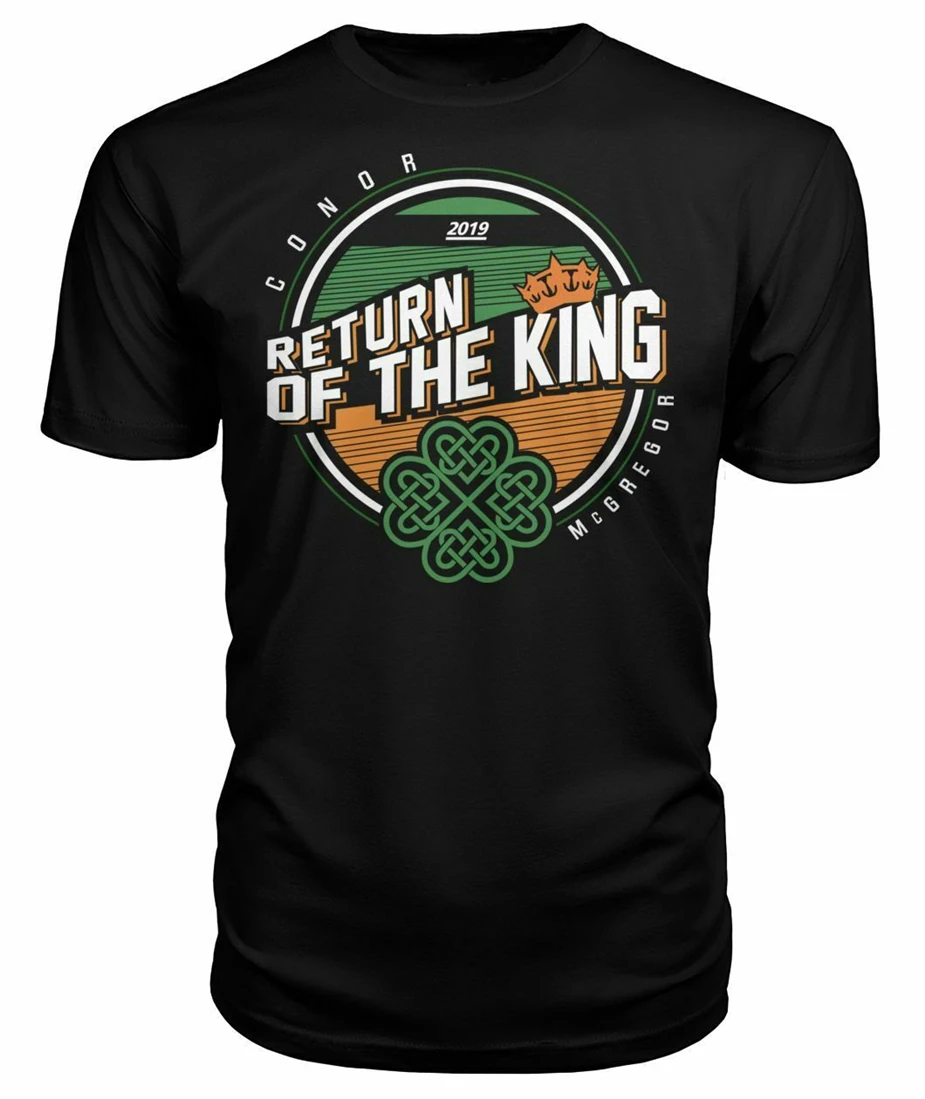 Мужская футболка Conor Mcgregor The Return Of King верхняя одежда 2019|Футболки| |