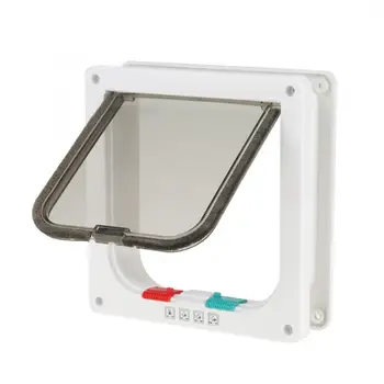 

M Size Cat Gate Intelligent Cat Flap Cat Door Lockable Pet Cat Small Dog Flap Door For Pet Care cat door stopper