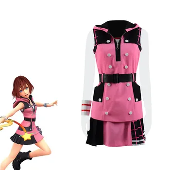 

Anime Game Kingdom Hearts 3 Dream Drop Distance Cosplay Kairi Princess of Heart Costume Carnival Adult Halloween Party Dress