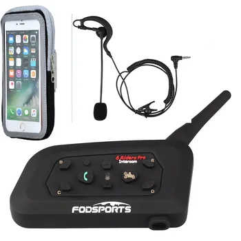 

Fodsports V6 Pro Football Intercom Referee Judge Intercom Motorcycle Bluetooth Helmet Headsets Wireless Bluetooth Interphone