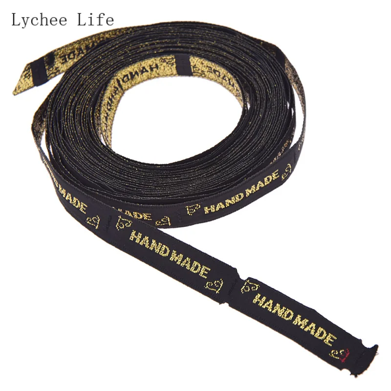 Lychee Life 100 шт./лот разноцветные тканевые этикетки ручной работы бирки для одежды Diy принадлежности для шитья товары