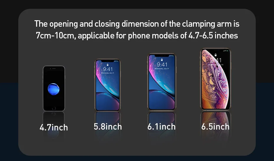 Baseus Беспроводной автомобильный держатель для телефона для iPhone huawei samsung Xiaomi Автоматическая Автомобильная Подставка для телефона крепление на вентиляционное отверстие