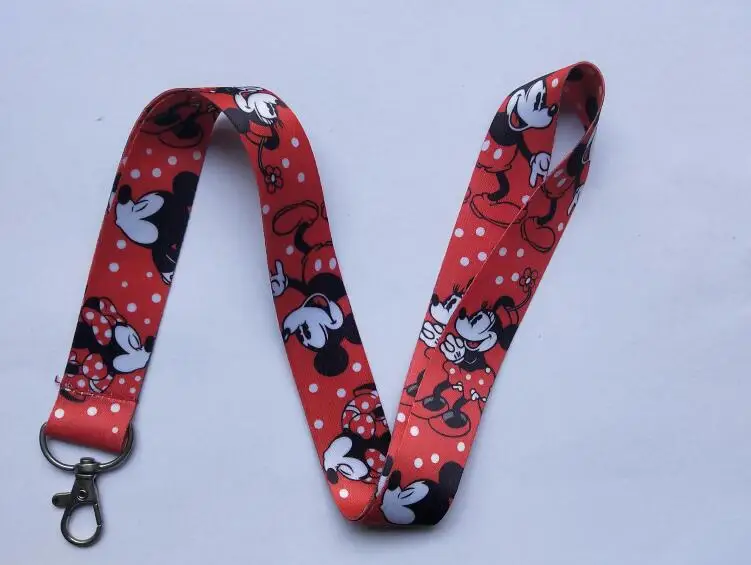 

10Pcs Minnie mickey Multi-function Mobile Phone Straps Rope Tags Strap Neck Lanyards for keys ID Card Pass Gym Hang Rope WQ-21