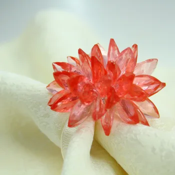 

acrylic beaded wedding napkin ring wholesale decoration napkin holder Qn20042209