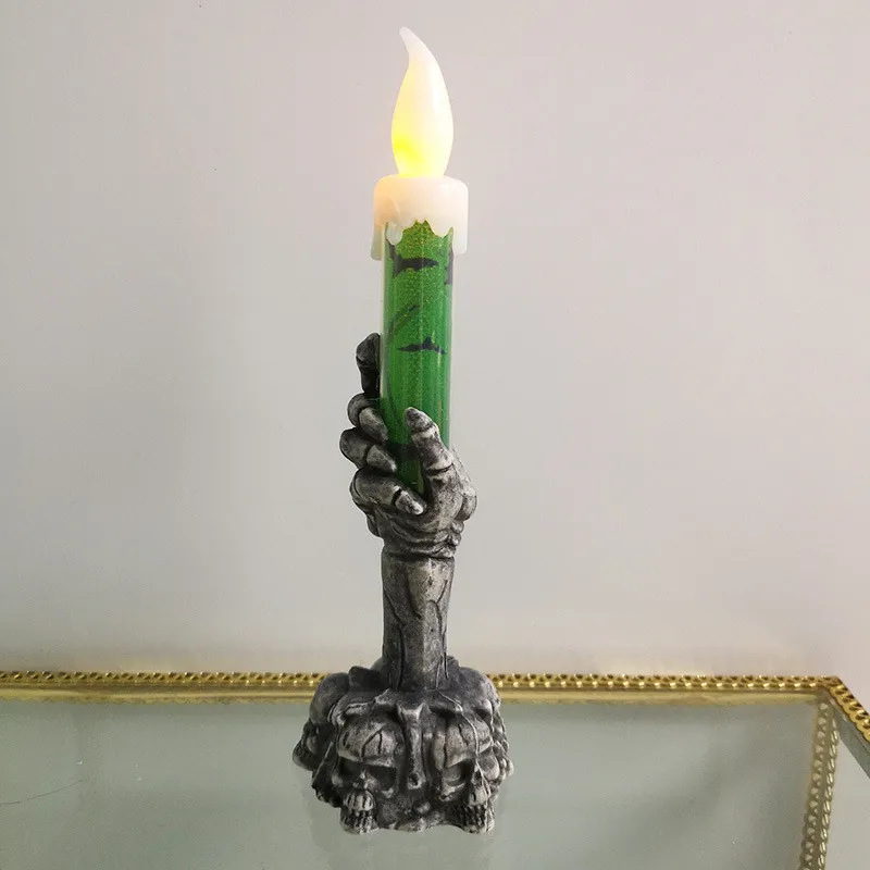 

15CM Halloween Ghost Claw LightLED Electronic Luminous Ghost Hand Candle Light Skull Candle Light Wonderful Decoration Props