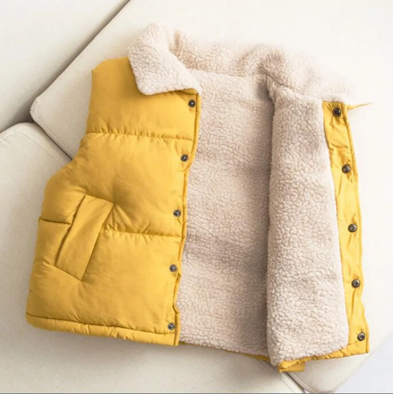 Autumn Winter Boys Girls Sleeveless Hooded Vest Jacket Cartoon Print Coat Kids Warm Vest Outwear Clothes children vest