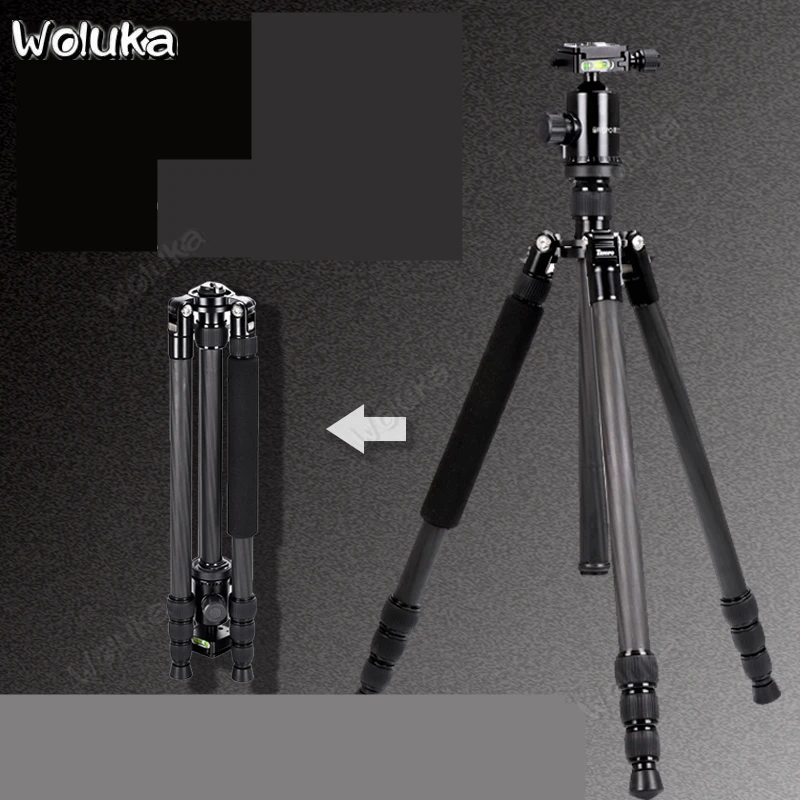 Дорожный штатив из углеродного волокна для DSLR фото камеры штатив для телефона с шаровой головкой для съемки на открытом воздухе CD50 T10