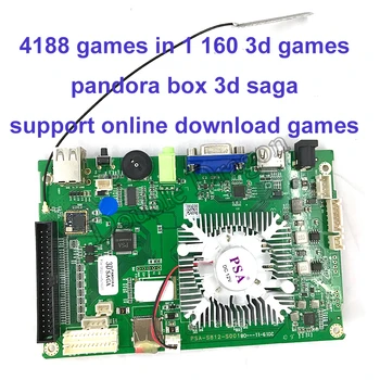 

4188 in 1 Arcade Game Board Pandora 3D SAGA Motherboard 160*3d Game Home Version Support Online Download Games VGA HDMI output