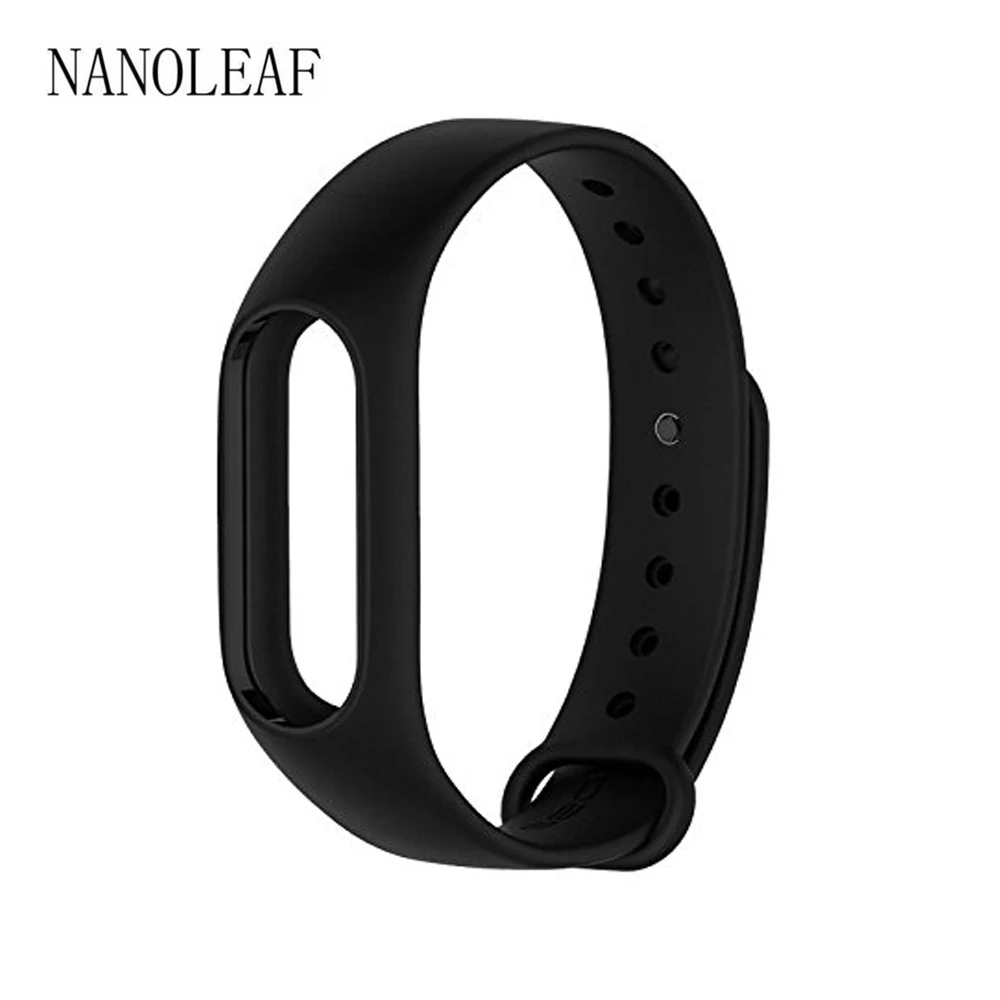 Мягкий силиконовый ремешок для Xiaomi Mi Band 2 M2 сменный Браслет черного цвета|Ремешки