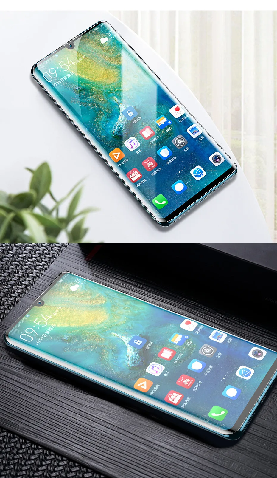 2 в 1 защита экрана объектива камеры для huawei P30 P20 Pro P Smart Гидрогелевая пленка для Honor 20 10 Lite 8X мягкая пленка не стекло