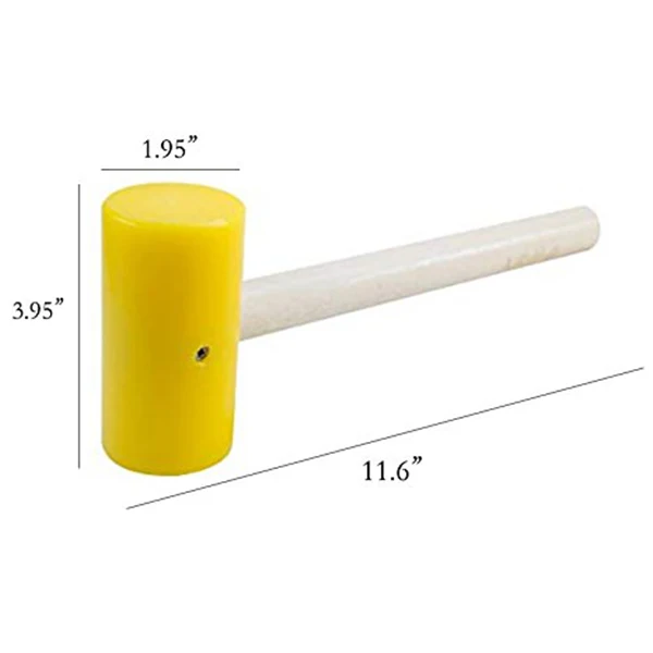 Promotion-Coconut Opener Tool Set Food Grade 304 Stainless Steel Opener with Wooden Handle Rubber Hammer Easy to Use Durable