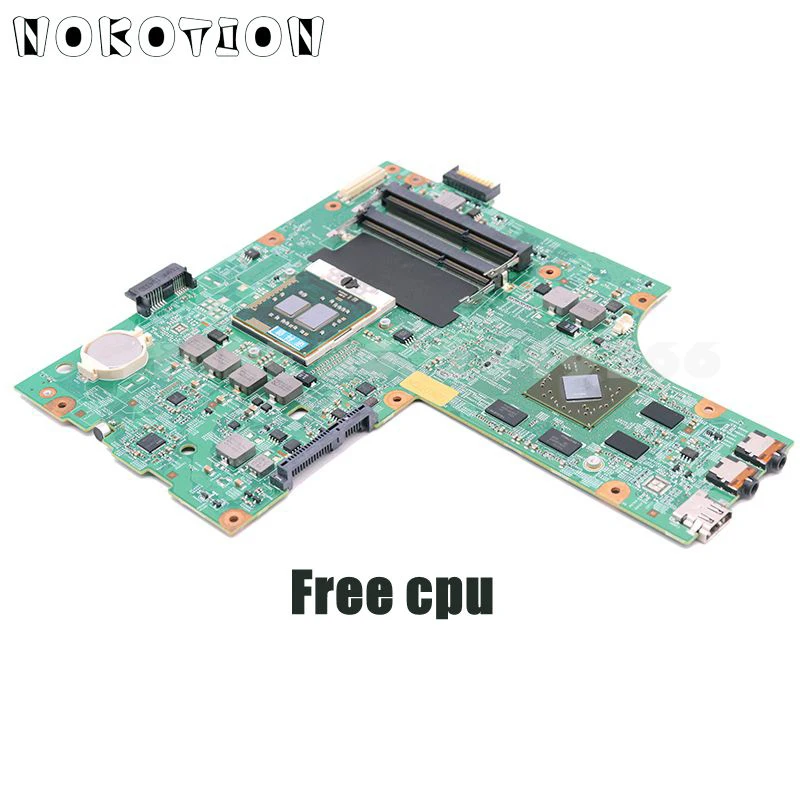 NOKOTION CN-0K2WFF 0K2WFF K2WFF для Dell Inspiron 15R N5010 Материнская плата ноутбука 48.4HH01.011 HM57 HD4650 видеокарта Бесплатный процессор