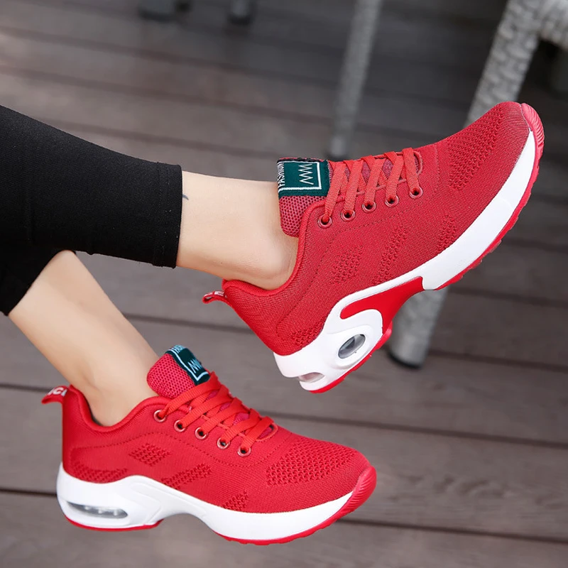 Ladies Trainers Casual Mesh Sneakers Pink Women Flat Shoes Lightweight Soft Sneakers Breathable Footwear Basket Shoes Plus Size