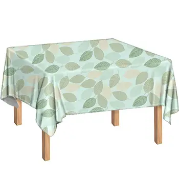 

Tropical Plants Monstera Pattern Table Cloth Polyester Square Rectangular Kitchen Decorative Tablecloth Waterproof Table Cover