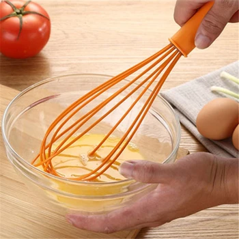 

Multifunctional Rotary Manual Egg Beater Mixer Mini Plastic Kitchen Egg Whisk Bake Tool Egg Agitator Silicone Eco-Friendly