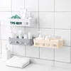 Brief  Bathroom Soap Towel Holder Shelf Wall Vacuum Suction Cup Sponges Storage Basket 1pc 3