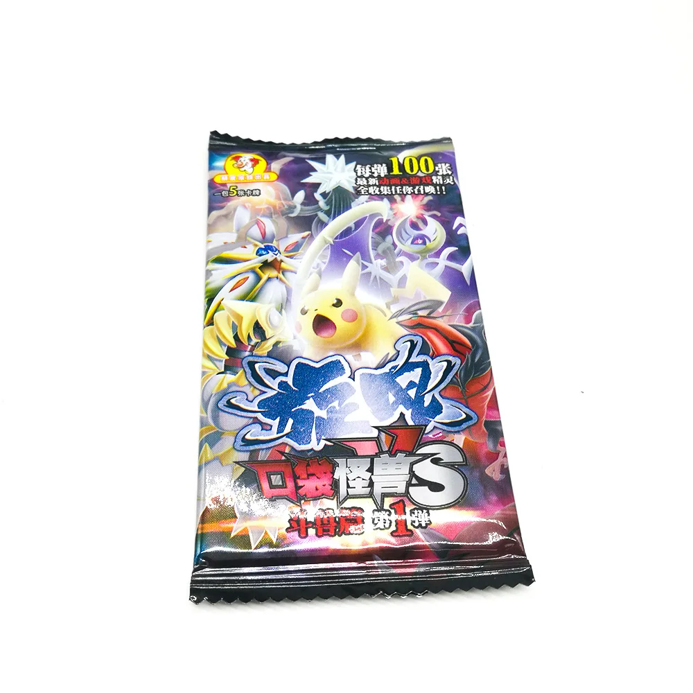 TAKARA TOMY Покемон карты флэш-карты коллекции 150 шт./компл. 5 шт./пакет карточный стол Настольная игра для детей рождественские подарки - Цвет: 1bag 5cards