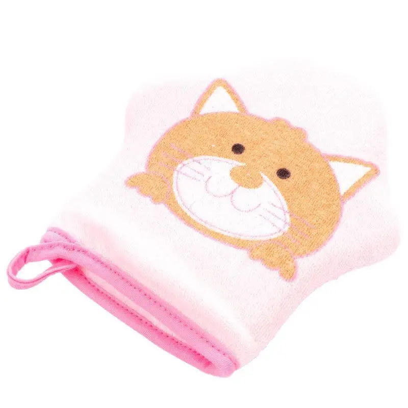 Baby Brush Body Brush Baby Bath Gloves Soft Kids Baby Bath Brushes Towels Cartoon Animal Shape Shower Gloves Washcloth For Bathing Children's Wash Clean Shower Massage