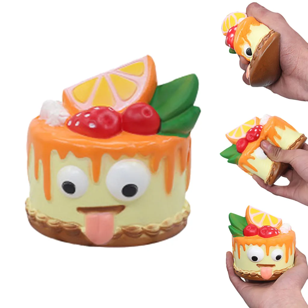 Игрушки для снятия стресса Kawaii Squeeze ToyW807 мягкие игрушки для снятия стресса имитированный милый торт ароматизированный медленно поднимающийся дети Сжимаемый