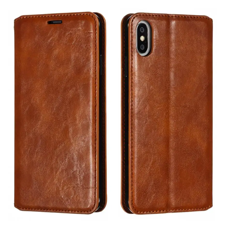 

PU Leather Flip Case For iPhone 11 Pro Cover For iPhone 6s 8 7 Plus X XS Max XR Retro Crazy Horse Style Phone Case Capa Coque
