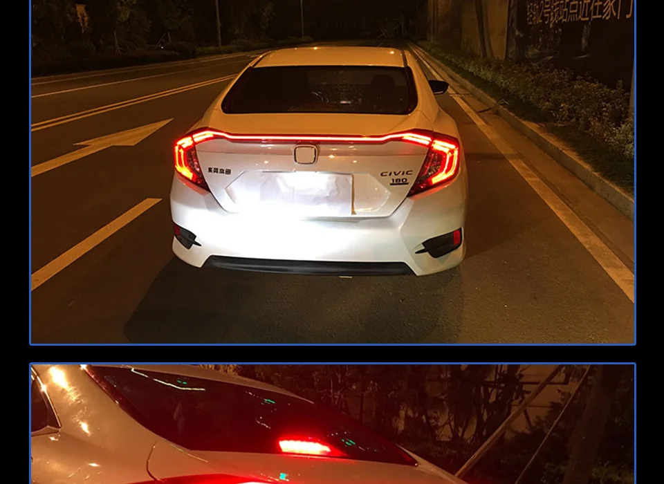 Задний фонарь для автомобиля Honda Civic X G10 10th- светодиодный задние фары, противотуманные фары Дневные ходовые огни DRL автомобильные аксессуары