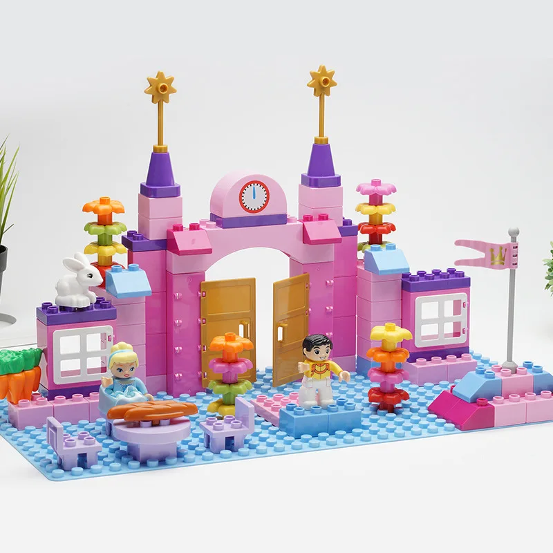 

Aoleduo Children Large Particles Building Blocks Educational Assembled Happy Princess Early Education ENLIGHTEN Building Blocks