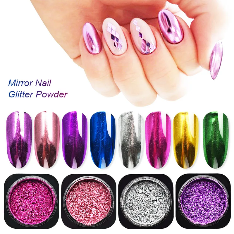 

0.3g Magic Powder Mirror Effects For Nails Glitter Metallic Powder Shine Nail Glitter Pigment for Nails Art Decorations SF3042