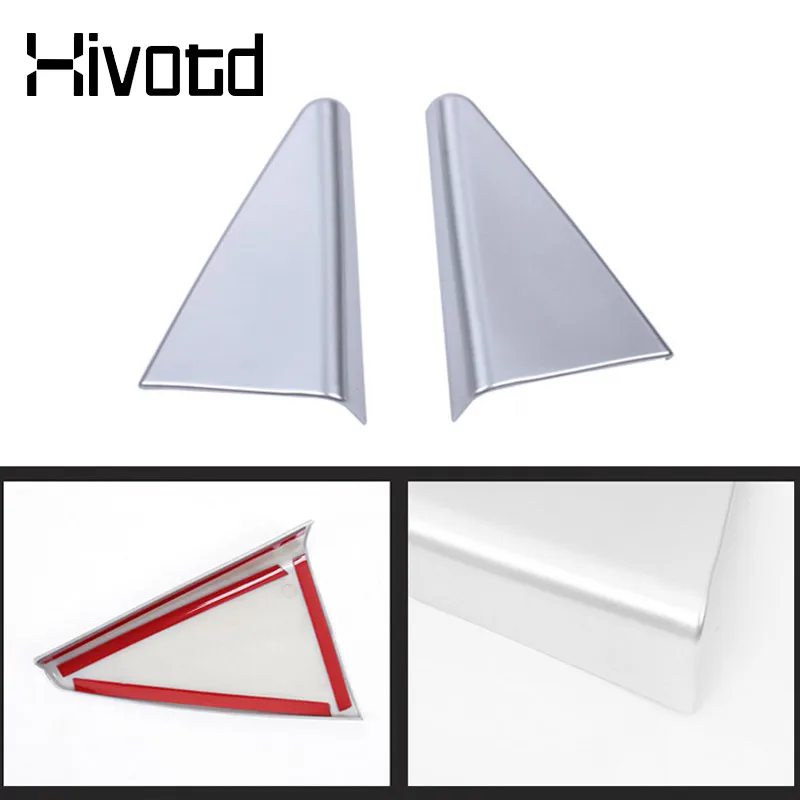 Car Inner Triangle Covers Auto Interior Decoration Accessories Front Window A Pillar Parts For Land Cruiser Prado 150 2020-2019 - 2