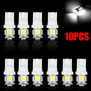 

10pcs Super Bright T10 W5W Super Bright LED Car Interior Reading Dome Light Marker Lamp 168 194 LED Auto Wedge Parking Bulbs