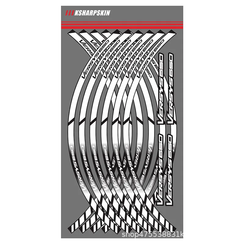 12 X moto rcycle Стайлинг колесная ступица, шина Светоотражающая наклейка мото автомобиль Декоративная полоса наклейка для KAWASAKI VERSYS 650 VERSYS650 - Цвет: 2