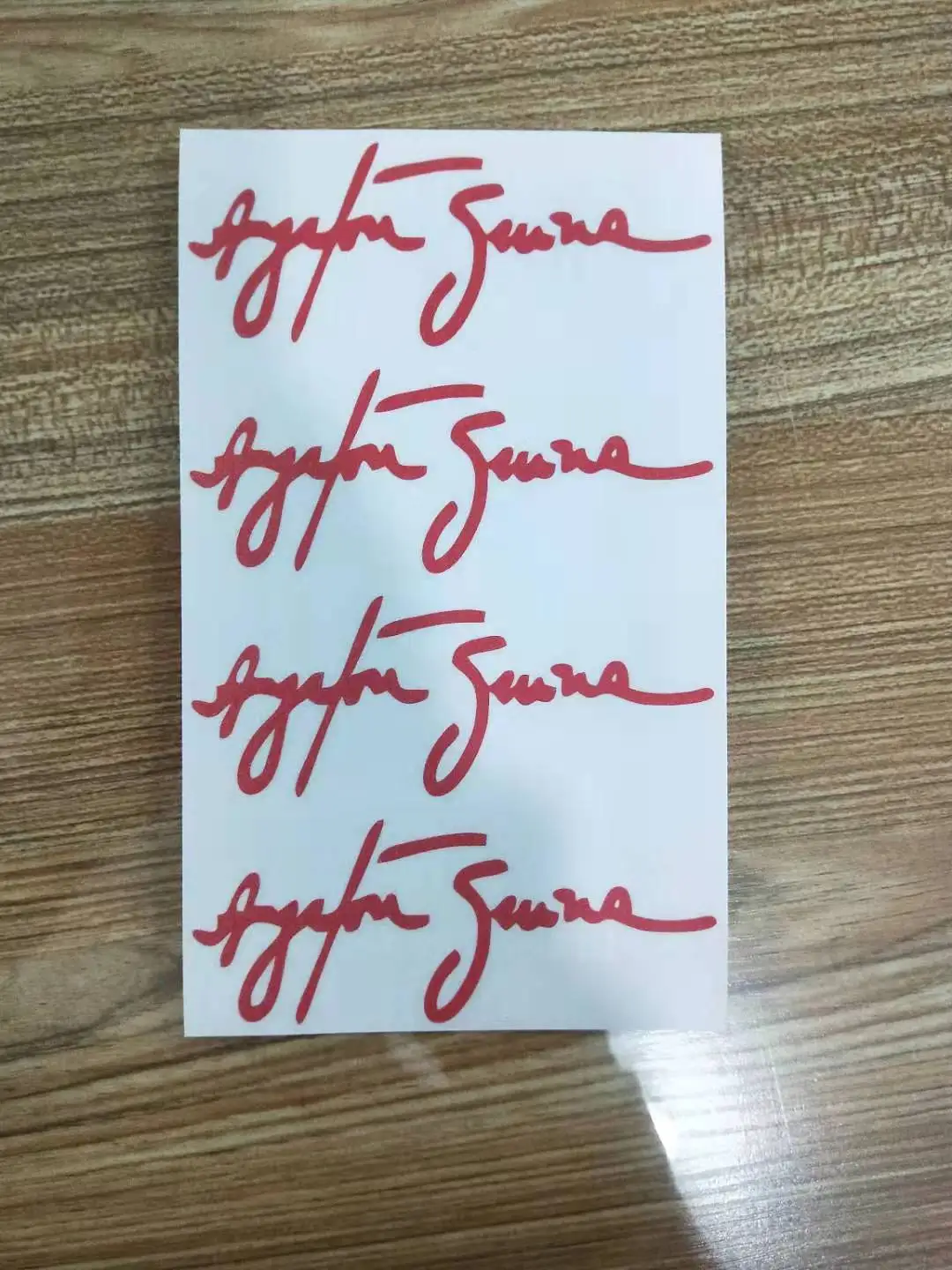 10.7*4.2cm 4 Pcs/ Lot Ayrton Senna Signature Car Sticker Driven To Perfection Slanted Car Decal  Car Styling Car Stickers