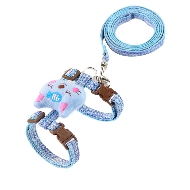Cute Pet Cat Harness Vest Adjustable Puppy Harness Dog Leash Set Pet Chest Strap Cat Collar Harness Leash For Cats