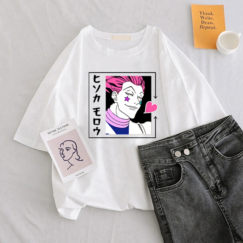Hunter-X-Hunter-Hisoka-Morow-HxH-Women-T-Shirt-Cartoon-Tshirt-Harajuku-90s-Female-Short-Sleeve(15)
