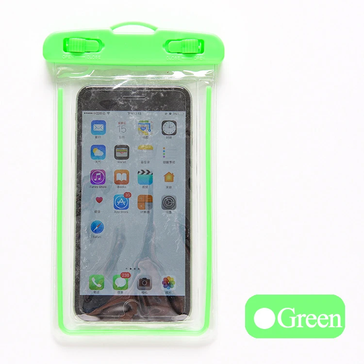 Летний Универсальный Водонепроницаемый Чехол для iPhone XS Max XR X 8 7 6 Plus samsung S10, водостойкий мешок, чехол для мобильного телефона - Цвет: Green