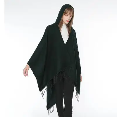 Cpop модный кашемировый нейлоновый однотонный шарф с длинной кисточкой, Женская шаль, шарф на осень и зиму, мягкие теплые аксессуары для девочек, подарок - Цвет: A