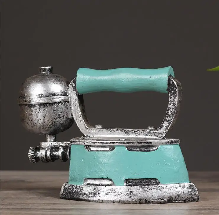 Stile Vintage Ferro Modello Resina Antico Aspetto Casa Flatiron Stampo Resina Artcraft Coffee Bar Decor