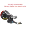 36V/48V Speed Cruise Throttle ebike with Battery power LCD display Switch Handlebar Grips for electric bike/scooter/ebike ► Photo 3/4