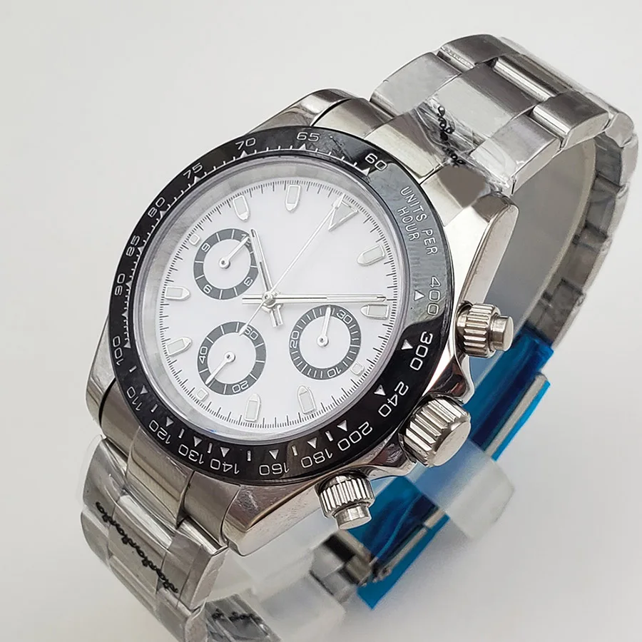 

watch men Quartz watches Chronograph Luminous stainless steel waterproof 39MM DTN2