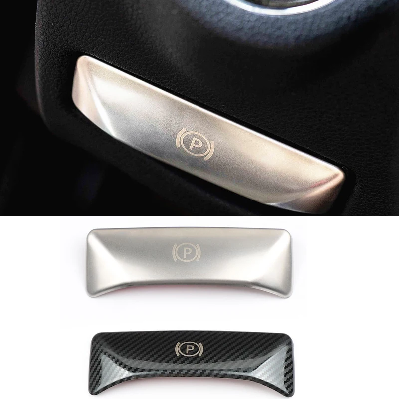 Car P button foot brake release switch decoration stainless steel Stickers for Mercedes Benz E class W212 C Class W204 GLK