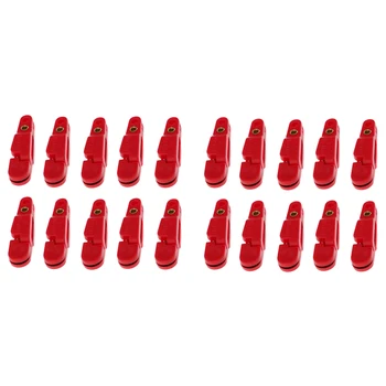 

20Pcs Planer Board Padded Release Clip Downrigger Release Clip Snap Red